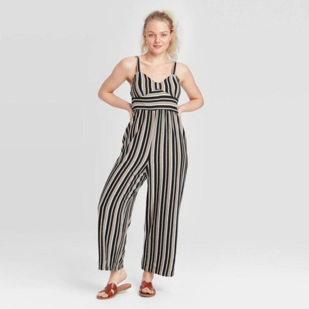 NWT~Lot of 4~B&W Striped Romper Jumpsuit